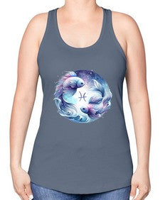 pisces 349# - pisces -Racerback Tank