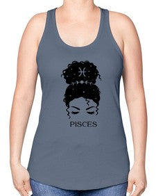pisces 353# - pisces -Racerback Tank