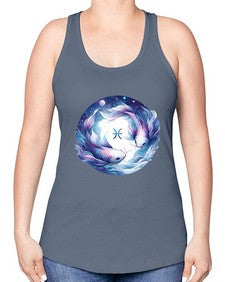 pisces 363# - pisces -Racerback Tank