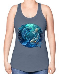 pisces 364# - pisces -Racerback Tank