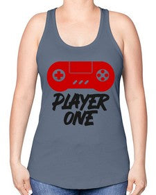 play one 145# - video games -Racerback Tank