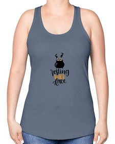 resting witch face 23# - witch -Racerback Tank