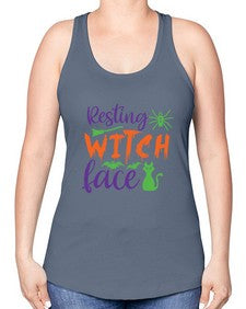 resting witch face 25# - witch -Racerback Tank