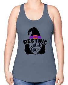 resting witch face 27# - witch -Racerback Tank