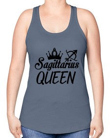 sagittarius queen 412# - sagittarius -Racerback Tank