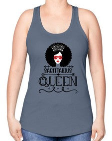 sagittarius queen 414# - sagittarius -Racerback Tank