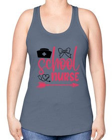 school nurse Style 1376# - nurse -Racerback Tank