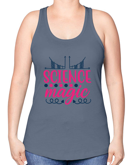 science magic 67# - general science -Racerback Tank