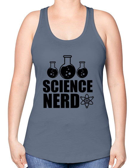 science nerd 62# - general science -Racerback Tank