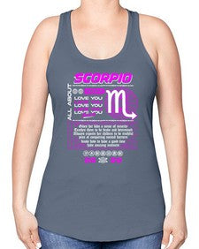 scorpio 457# - scorpio -Racerback Tank