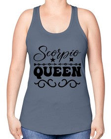 scorpio queen 447# - scorpio -Racerback Tank