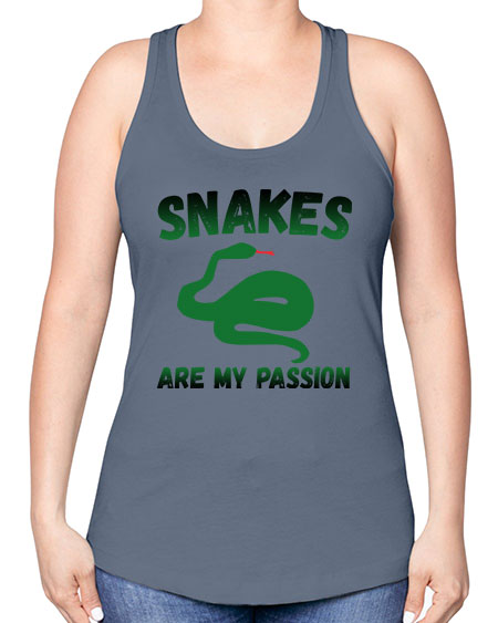 snake are my passion - snake -Racerback Tank