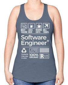 software engineer 1409# - engineer -Racerback Tank