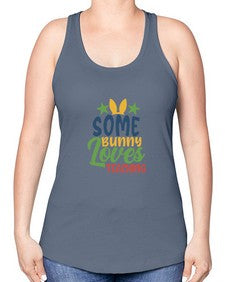 some bunny loves teaching Style 359# - teacher -Racerback Tank