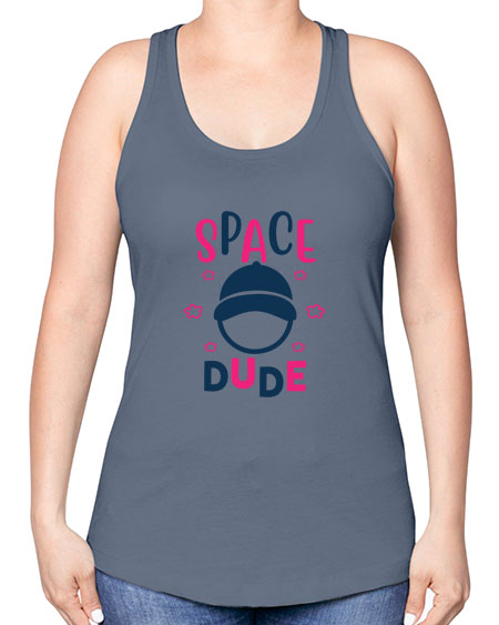 space dude 15# - space -Racerback Tank