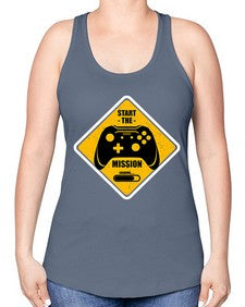 start the mission 152# - video games -Racerback Tank