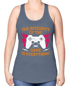 the integrity of the game 155# - video games -Racerback Tank