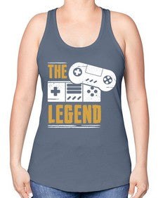 the legend 156# - video games -Racerback Tank