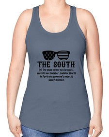 the south 1155# - western -Racerback Tank