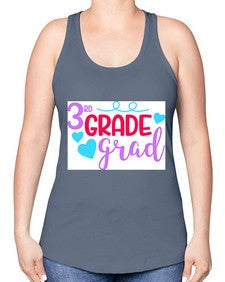 thirdgradegrad 982# - third grade -Racerback Tank