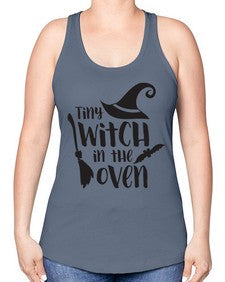 tiny witch in the oven 18# - witch -Racerback Tank