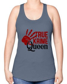 true krime queen 1190# - true crime -Racerback Tank