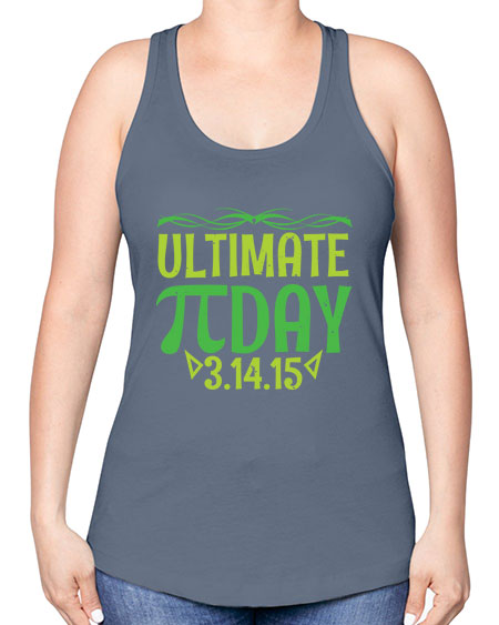 ultimate Pi day 49# - pi -Racerback Tank