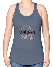 unicorn squad 491# - unicorn -Racerback Tank
