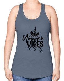 unicorn vibes 509# - unicorn -Racerback Tank