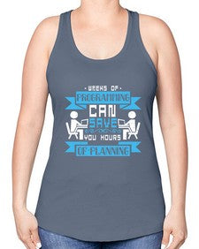 weeks of programming can save you hours of planning 9# - computer -Racerback Tank