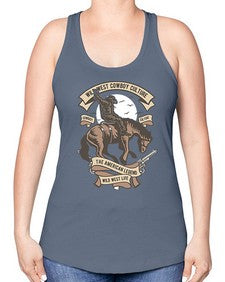 wild west cowboy culture 1249# - western -Racerback Tank