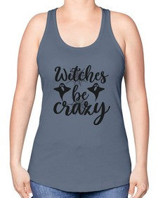 witches be crazy 9# - witch -Racerback Tank