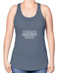 world is okayest uncle 697# - uncle -Racerback Tank
