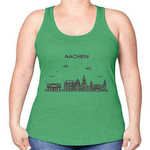 Aachen 260# - cities -Racerback Tank
