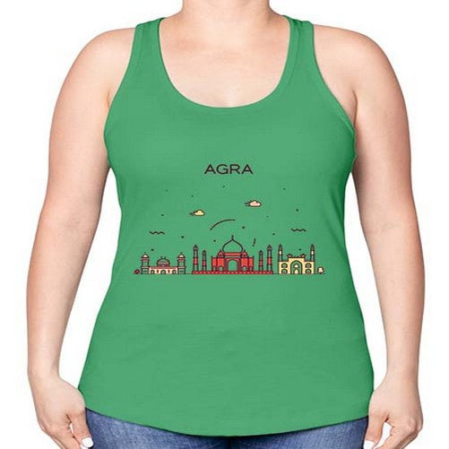 Agra 278# - cities -Racerback Tank
