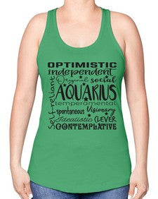 Aquarius 563# - aquarius -Racerback Tank