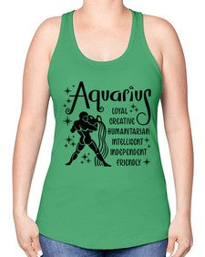 Aquarius 64# - aquarius -Racerback Tank
