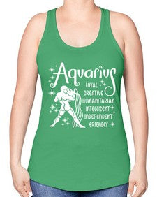 Aquarius 68# - aquarius -Racerback Tank