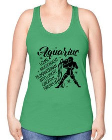Aquarius 72# - aquarius -Racerback Tank