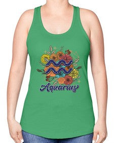 Aquarius 7# - aquarius -Racerback Tank