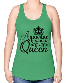 Aquarius queen 74# - aquarius -Racerback Tank