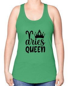 Aries queen 118# - aries -Racerback Tank