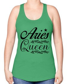 Aries queen 119# - aries -Racerback Tank