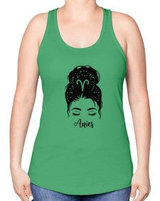 Aries woman - aries -Racerback Tank