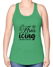 Ariesicing 105# - aries -Racerback Tank