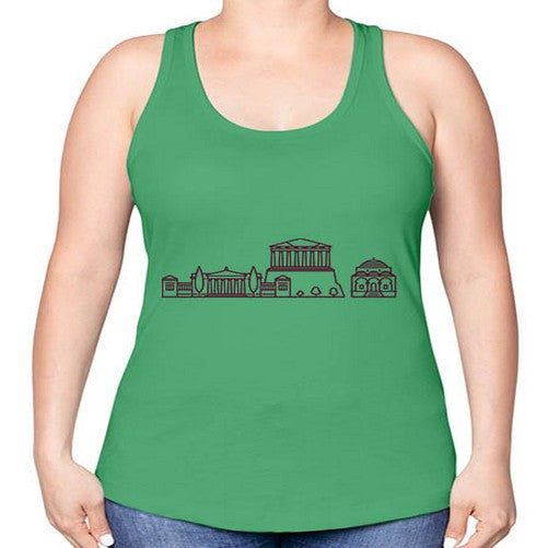 Athens 367# - cities -Racerback Tank