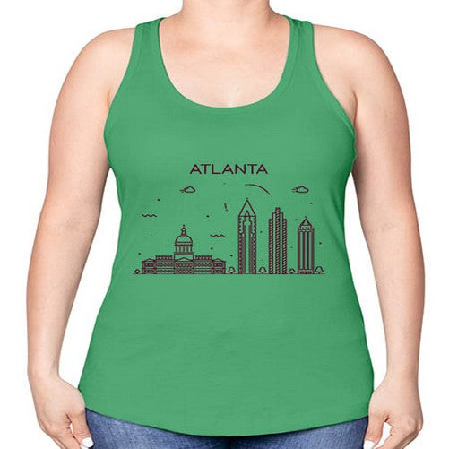 Atlanta 372# - cities -Racerback Tank