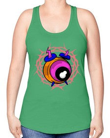 Bastard alarm 10# - cartoon general -Racerback Tank