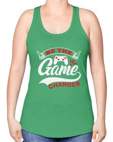 Be the game changer 3# - video games -Racerback Tank