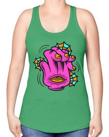 Bored high five 23# - cartoon general -Racerback Tank